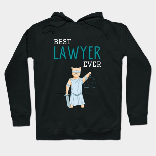 Best lawyer ever illustration Hoodie by cypryanus